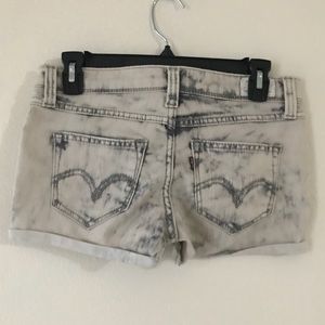 Levi’s light acid wash jean shorts